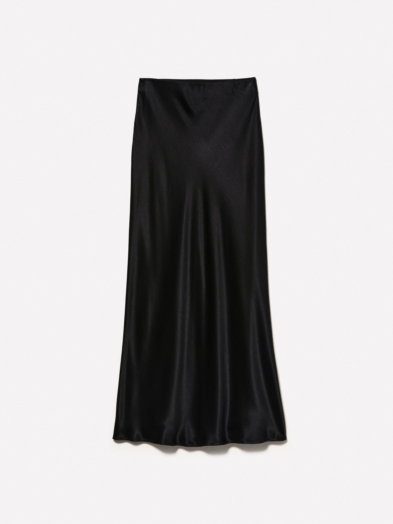 Gonna in satin da donna nero | Sisley Outlet