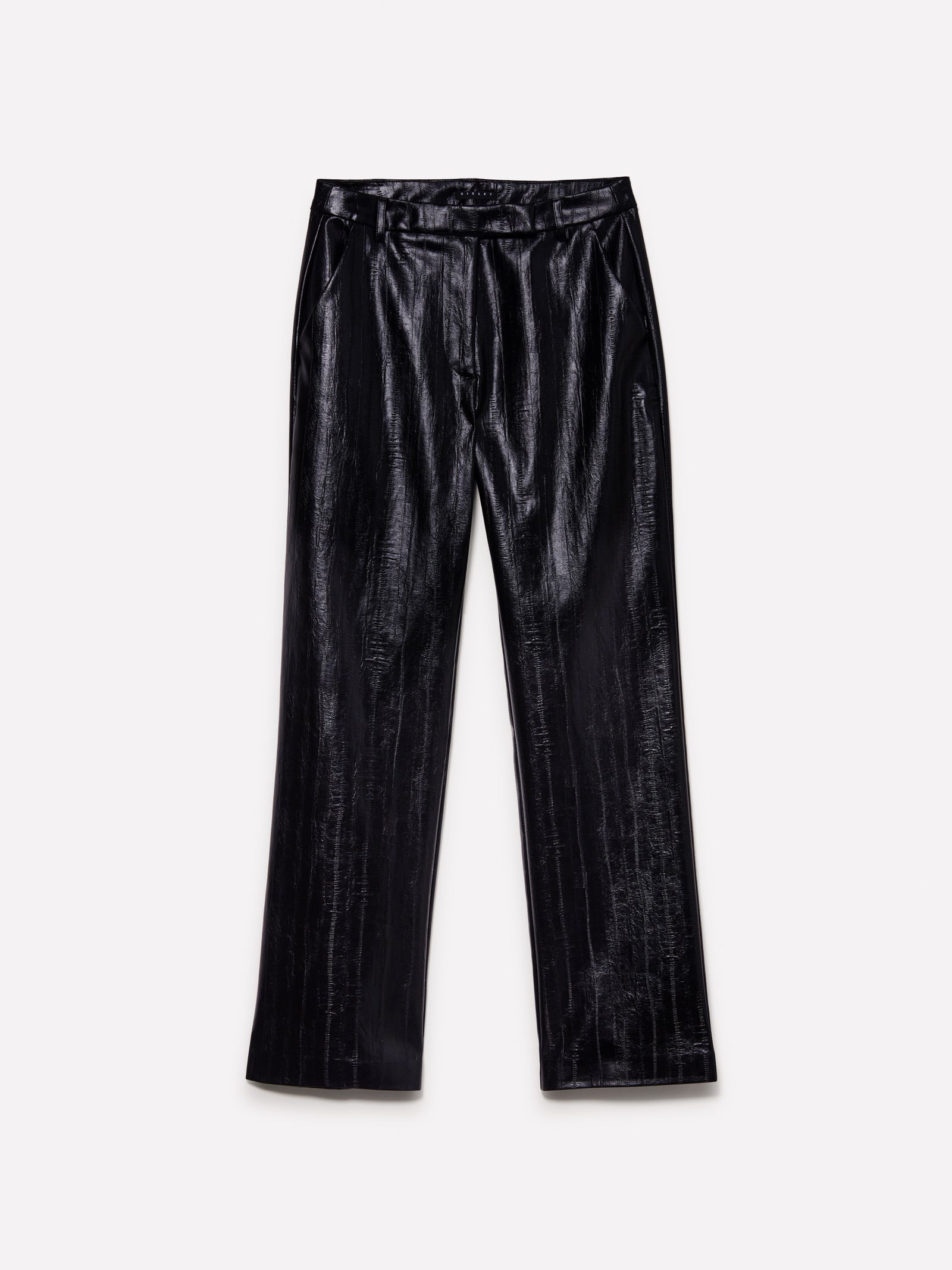 Pantalones de corte recto da donna nero | Sisley Outlet