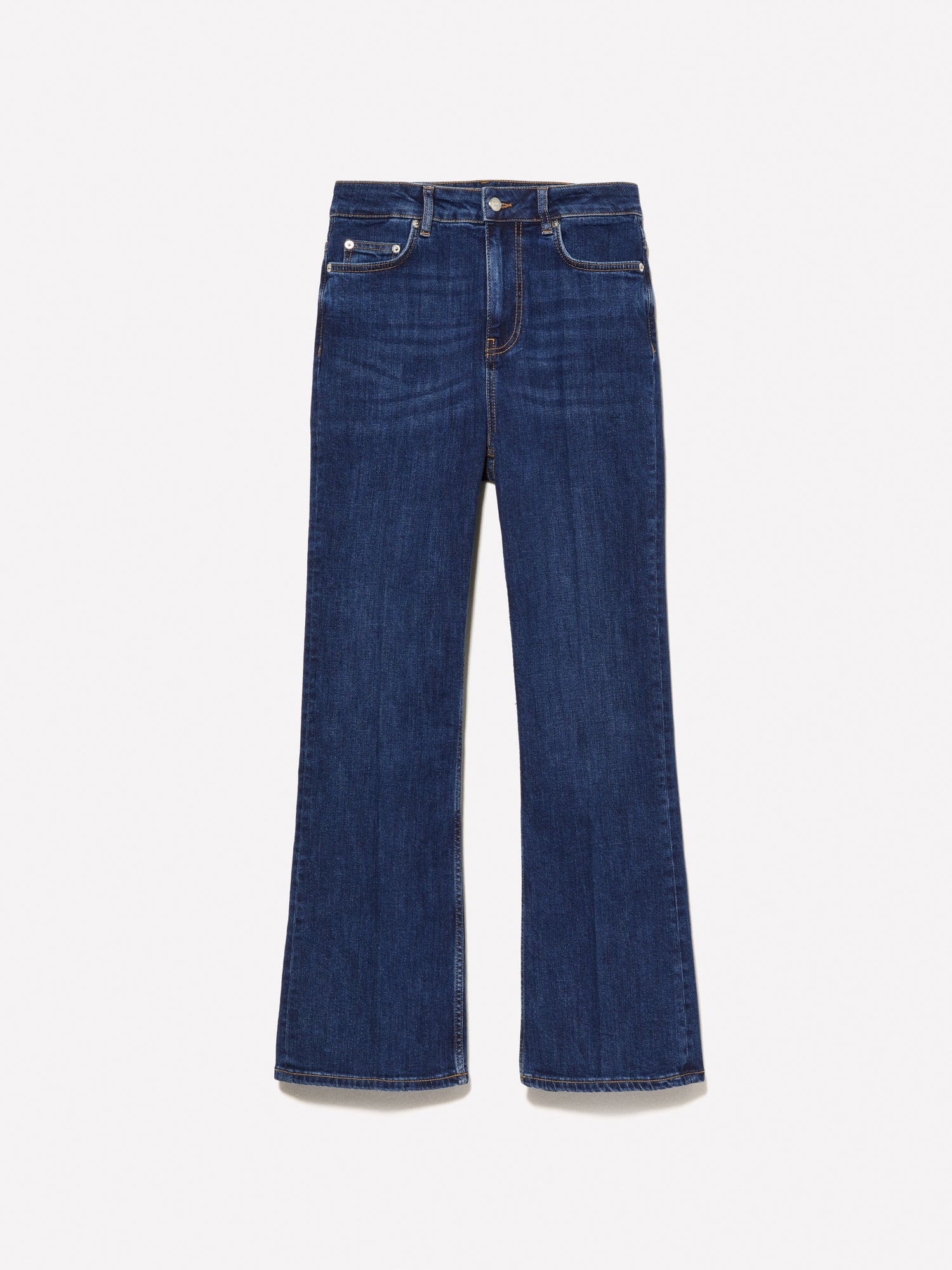 Jeans a vita alta da donna blu scuro | Sisley Outlet
