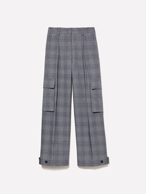 Pantaloni cargo tinto filo