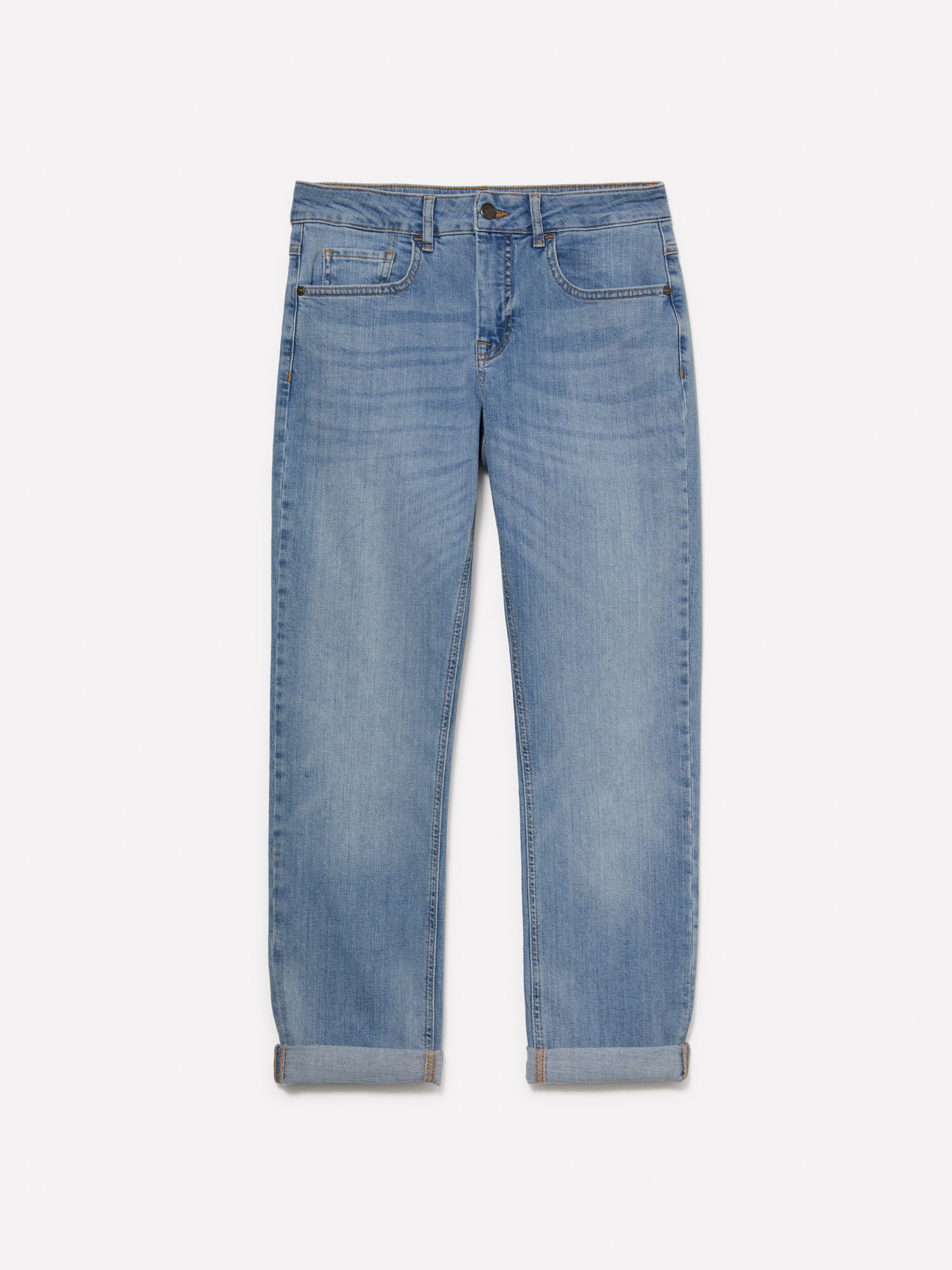Jeans Varsavia regular fit con risvolto da donna blu | Sisley Outlet