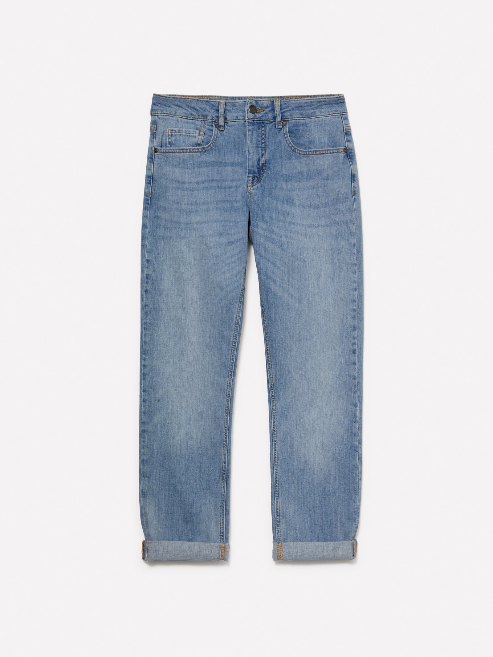Jeans Varsavia regular fit con risvolto da donna blu | Sisley Outlet