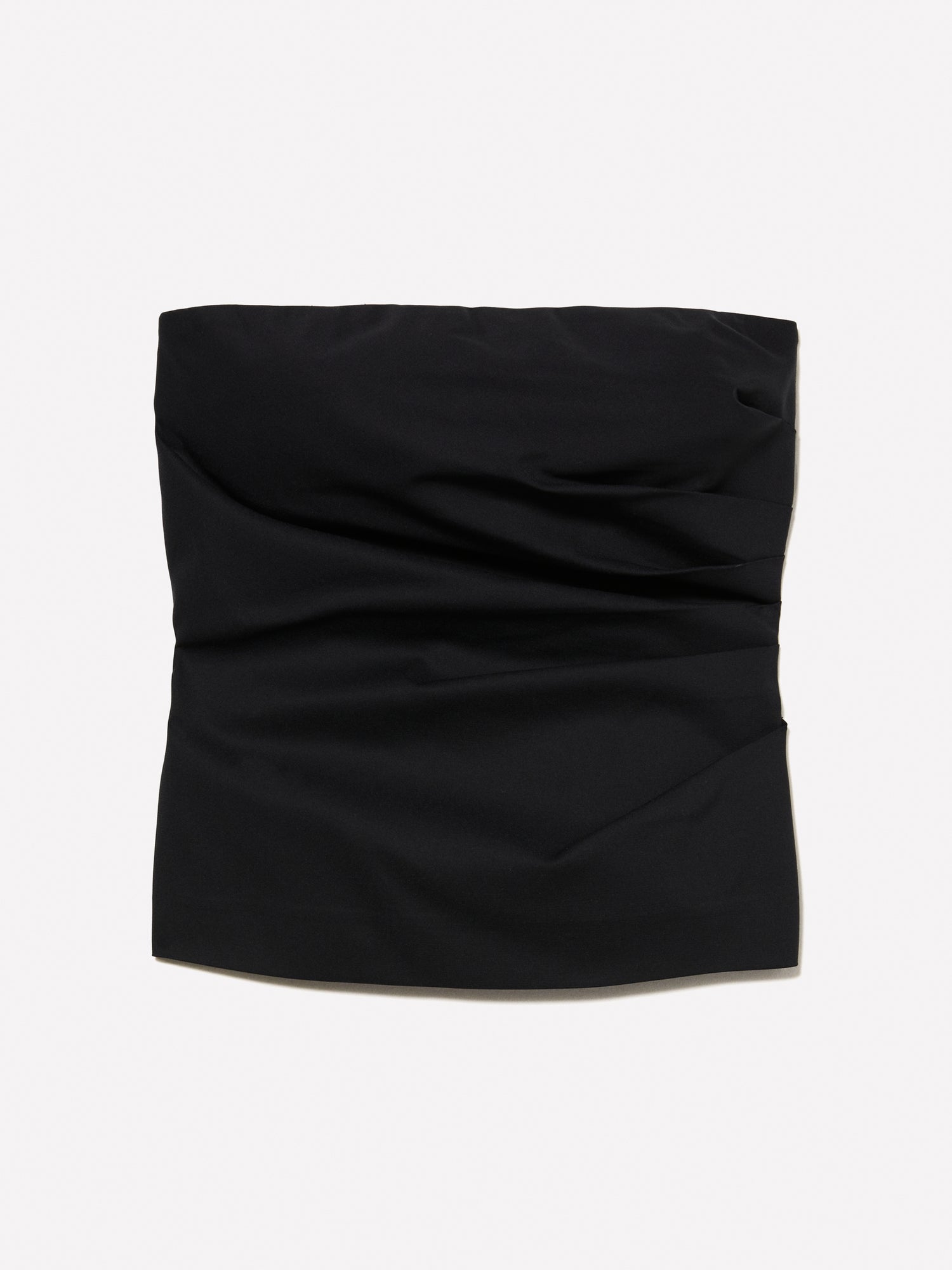 Top bustier con arriccio da donna nero | Sisley Outlet