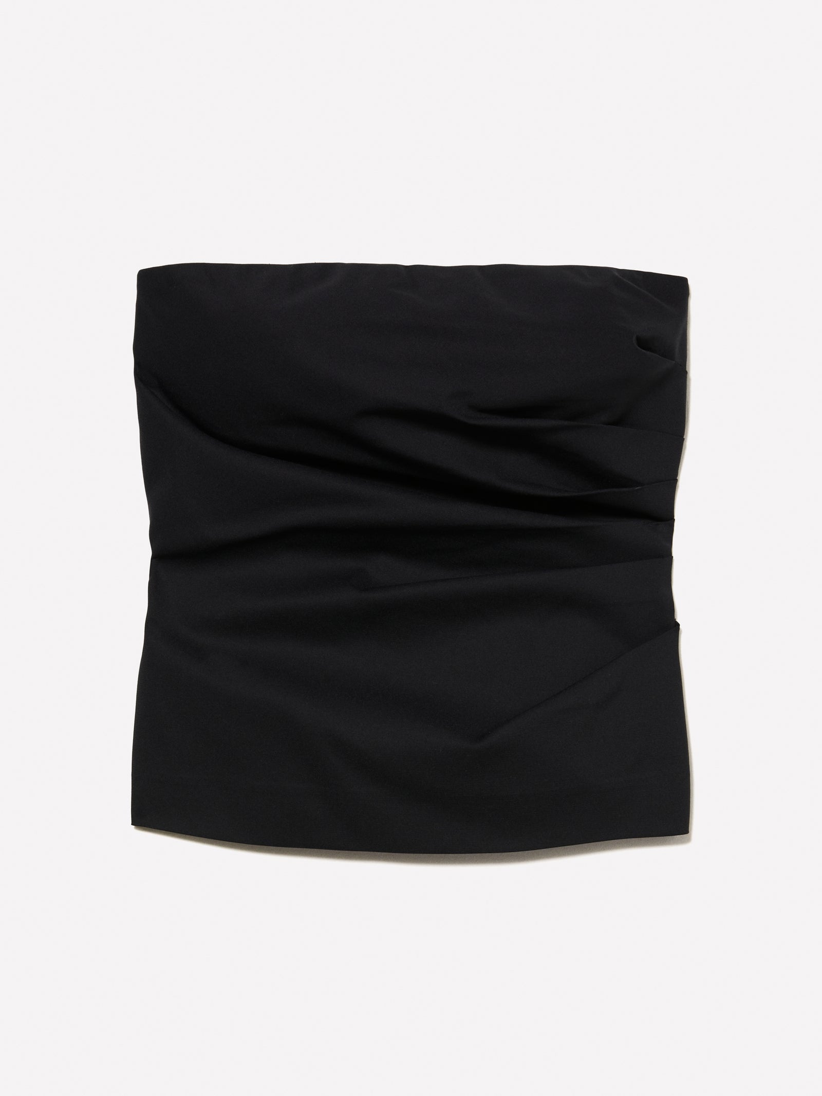 Top bustier con arriccio da donna nero | Sisley Outlet
