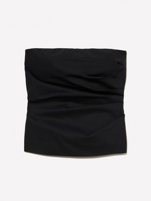 Top bustier con arriccio