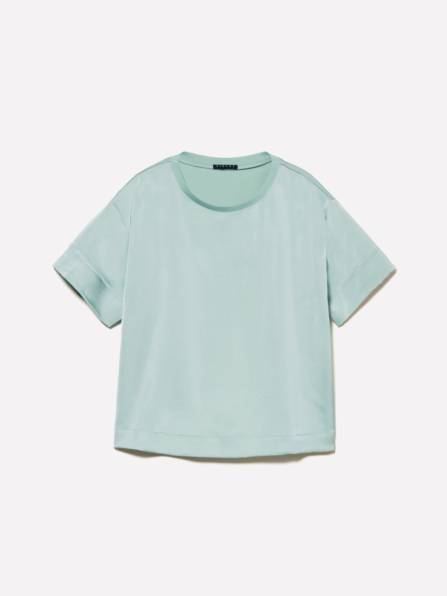 Blusa a maniche corte da donna verde chiaro | Sisley Outlet