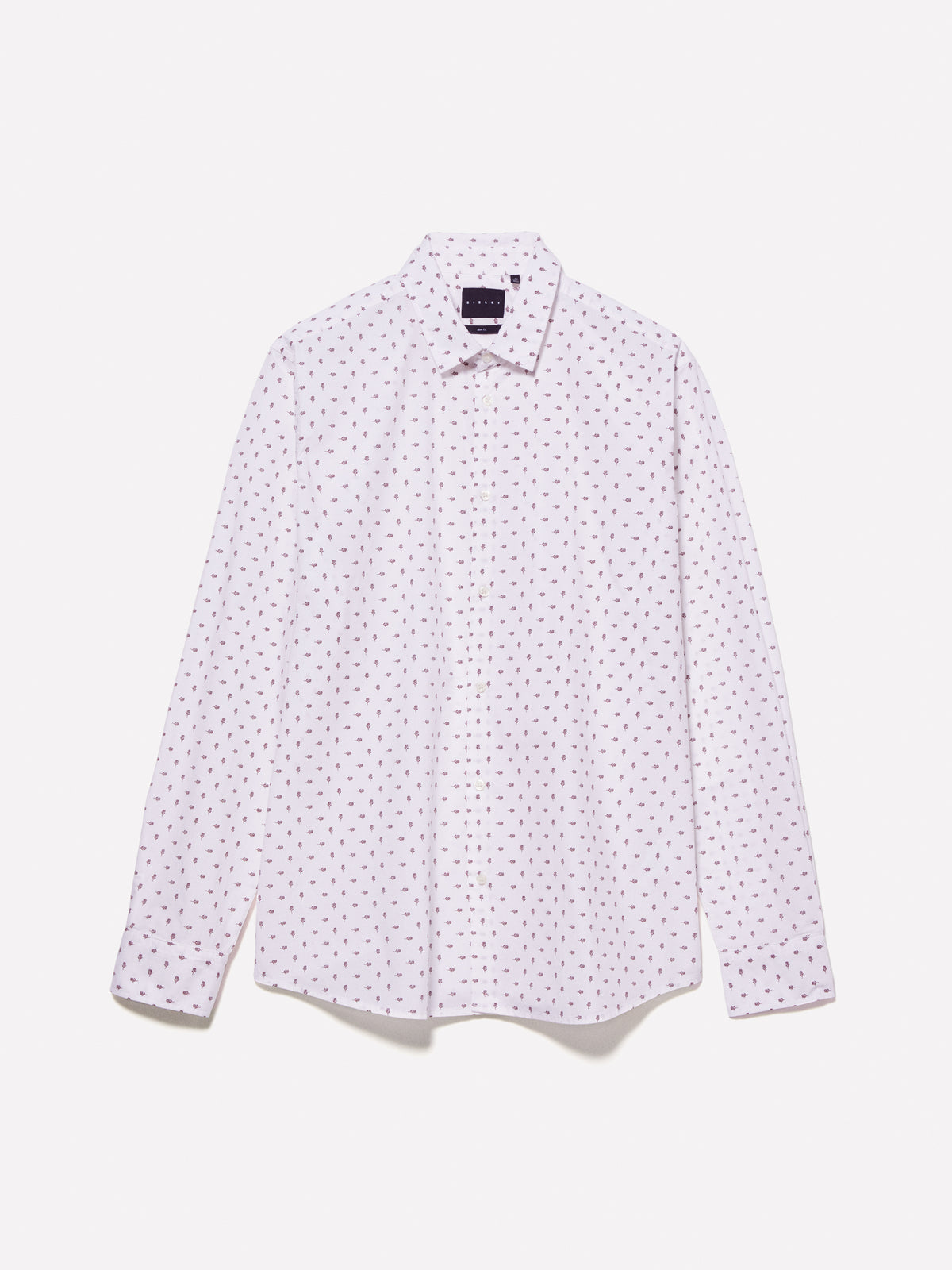 Camicia con fiorellini in 100% cotone bio