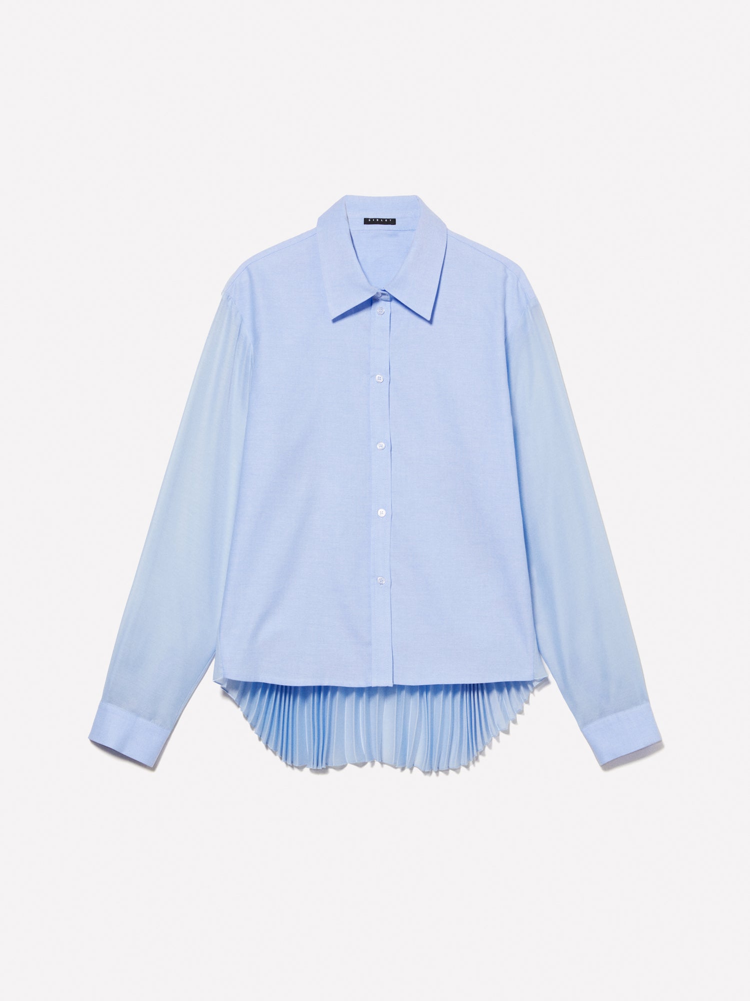 Camicia azzurra con plissé da donna azzurro | Sisley Outlet