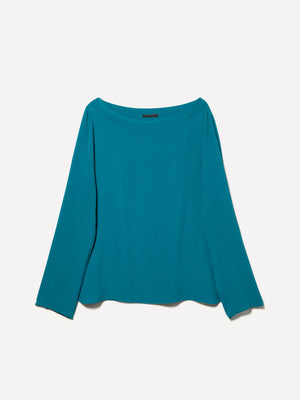 Blusa con scollo a barca