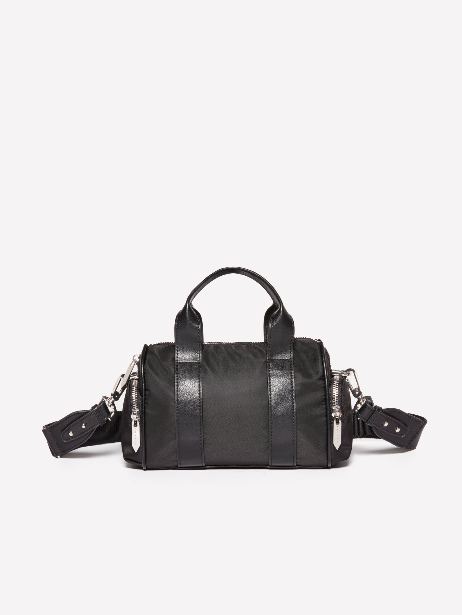 Borsa bauletto con tasche da donna nero | Sisley Outlet