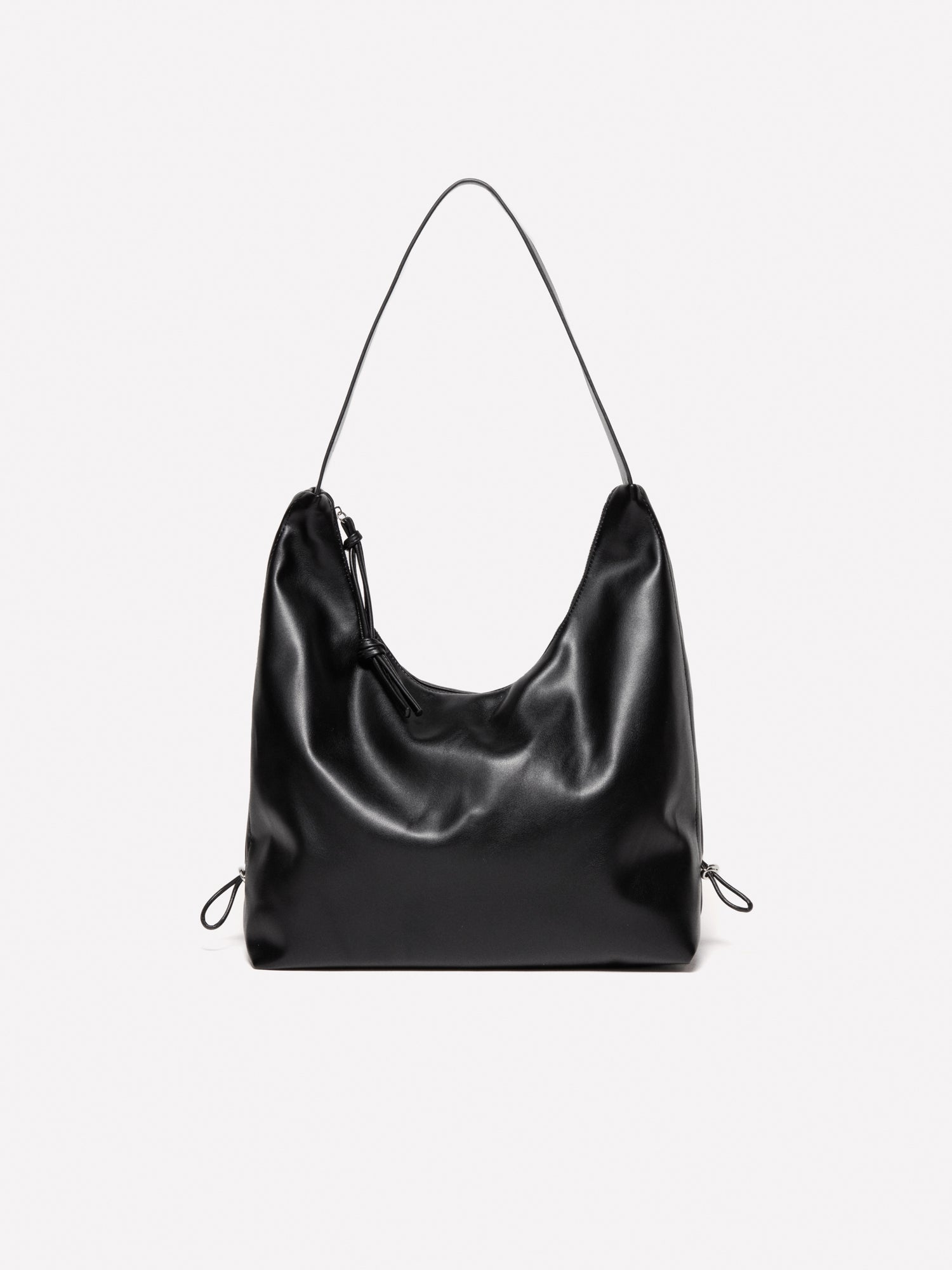 Bolsa con cordón da donna nero | Sisley Outlet