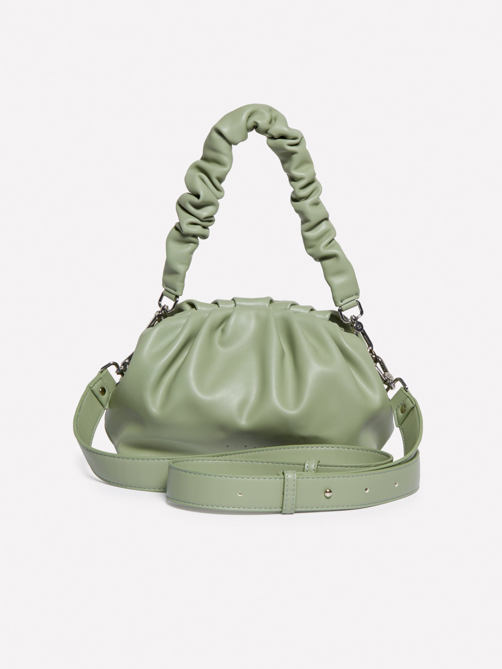 Pochette con manico arricciato da donna verde chiaro 2 | Sisley Outlet
