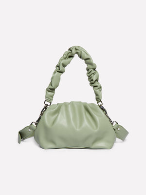 Pochette con manico arricciato