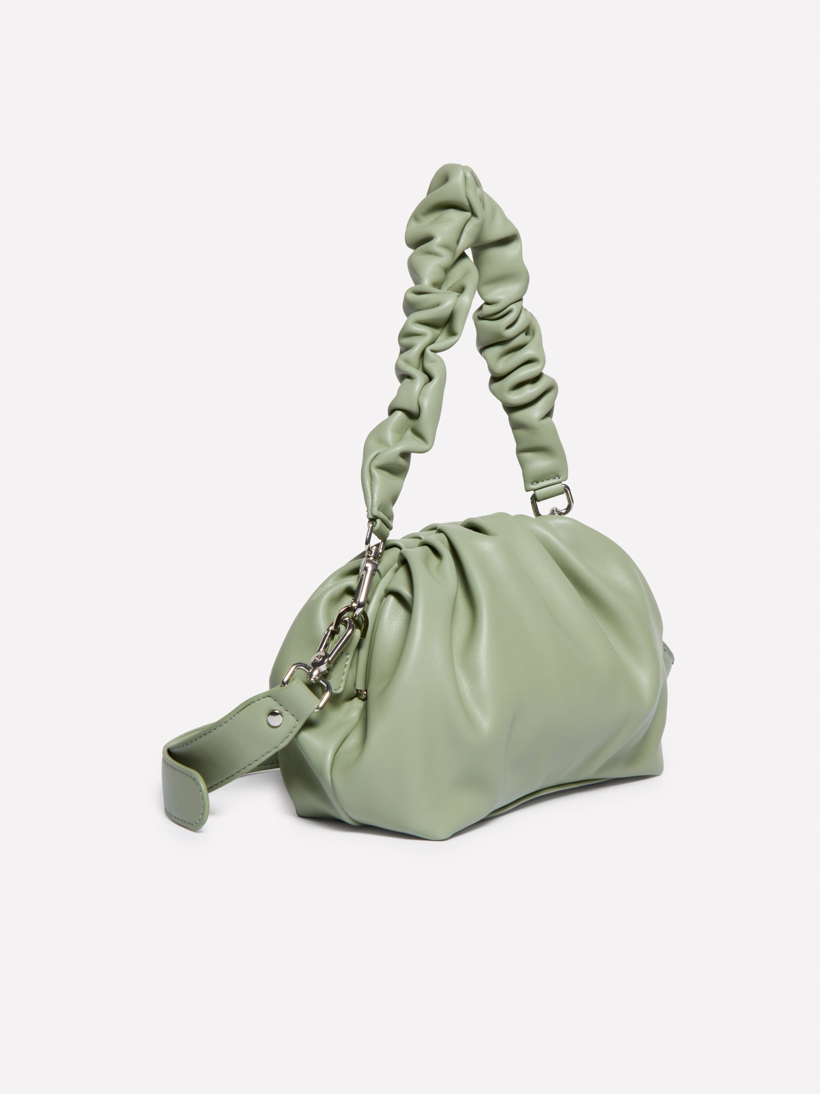 Pochette con manico arricciato da donna verde chiaro 4 | Sisley Outlet