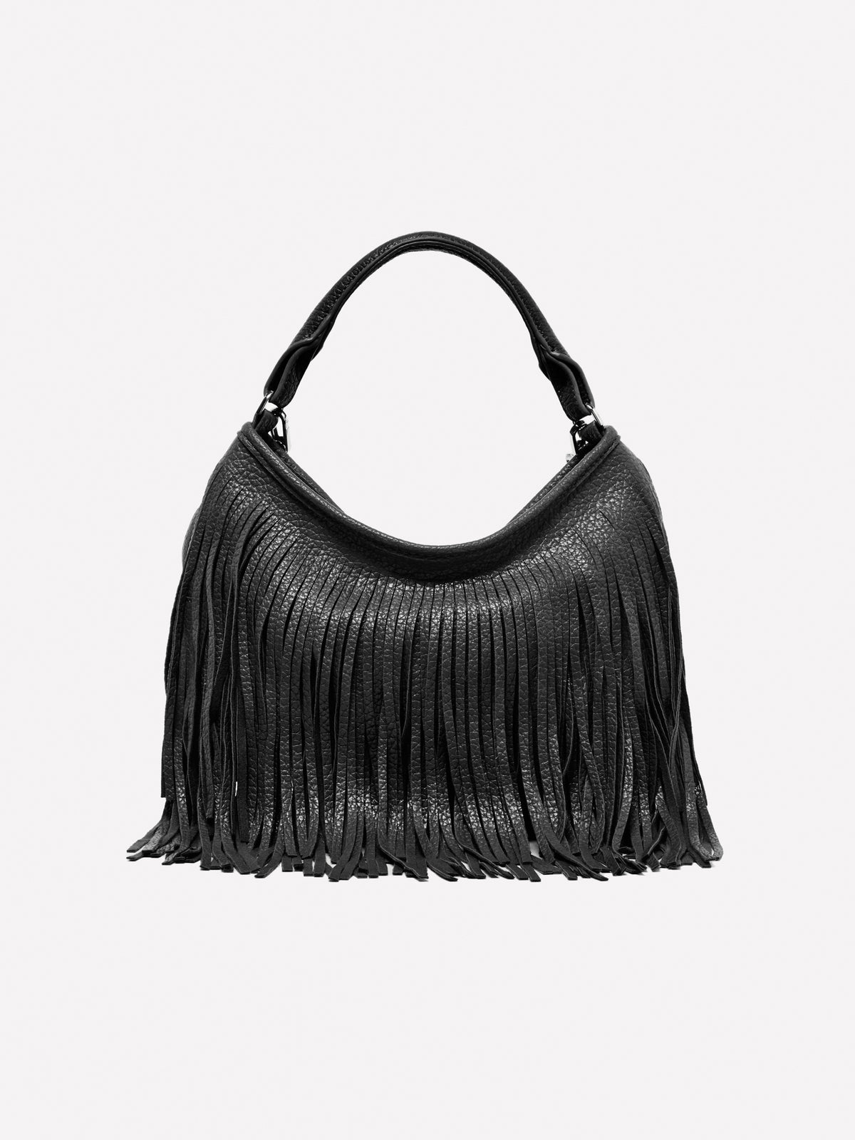 Borsa a spalla con frange