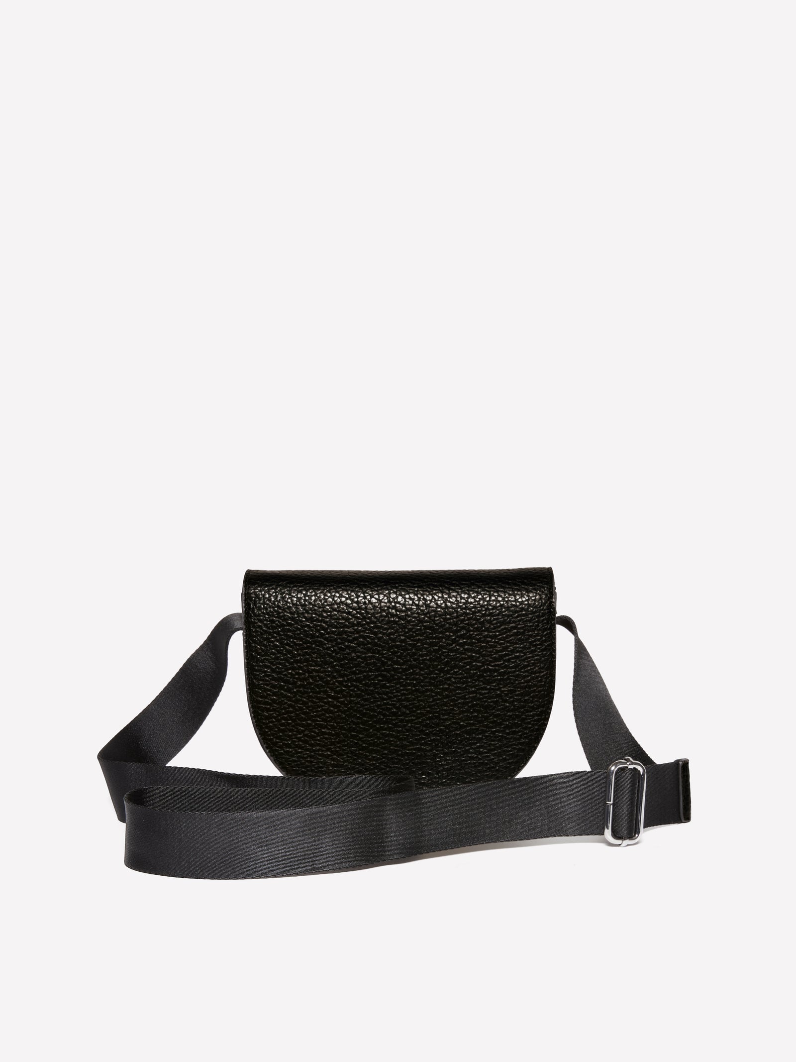 Borsa tracolla texturizzata da donna nero 2 | Sisley Outlet