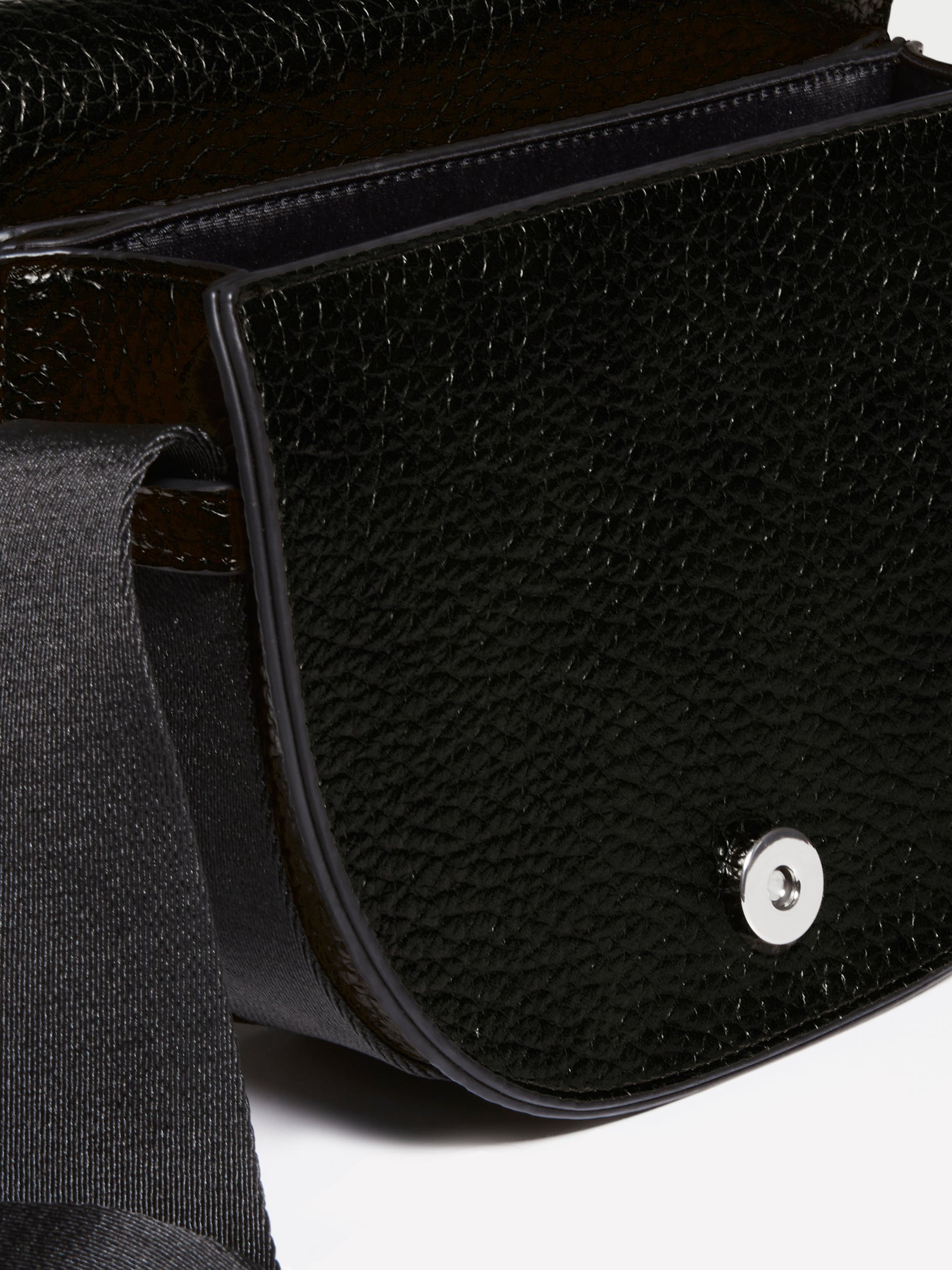 Borsa tracolla texturizzata da donna nero 3 | Sisley Outlet