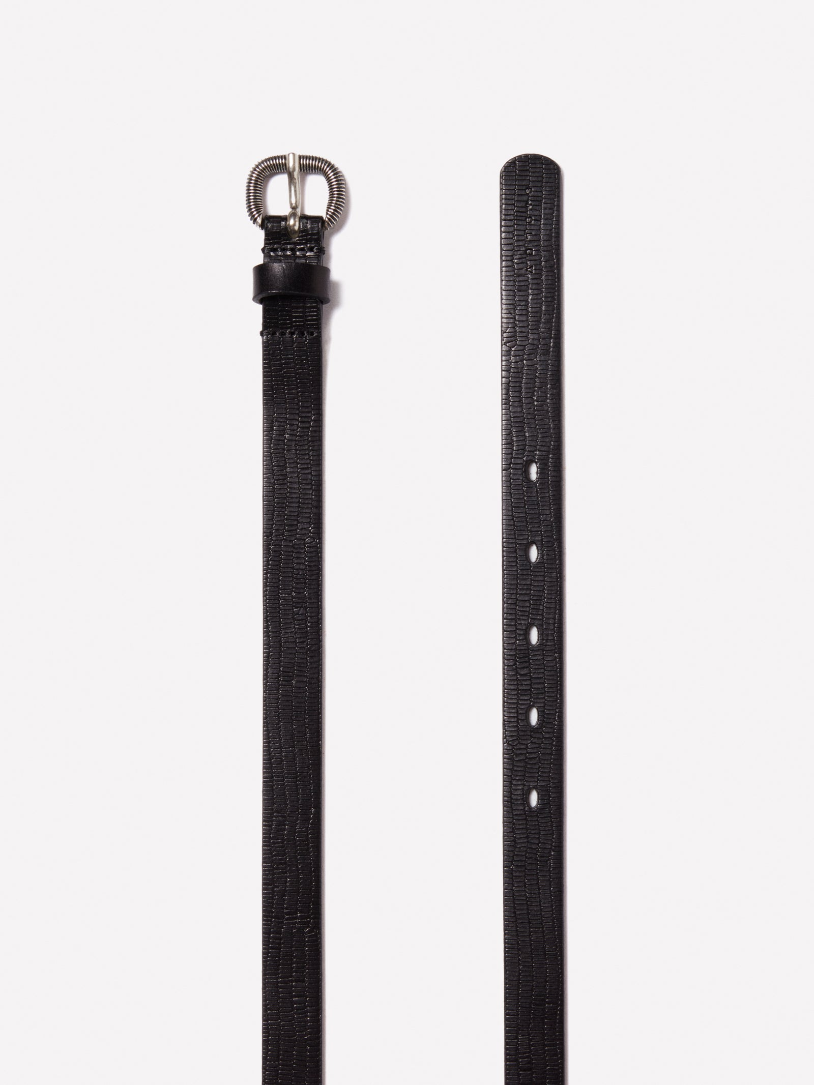Cintura sottile in 100% pelle da donna nero 2 | Sisley Outlet