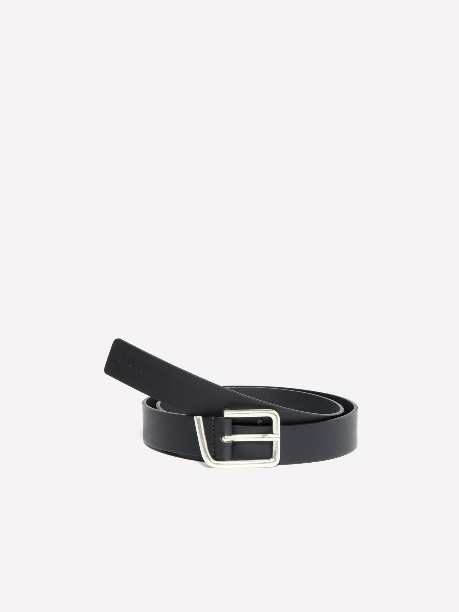 Cinturón con hebilla asimétrica da donna nero | Sisley Outlet