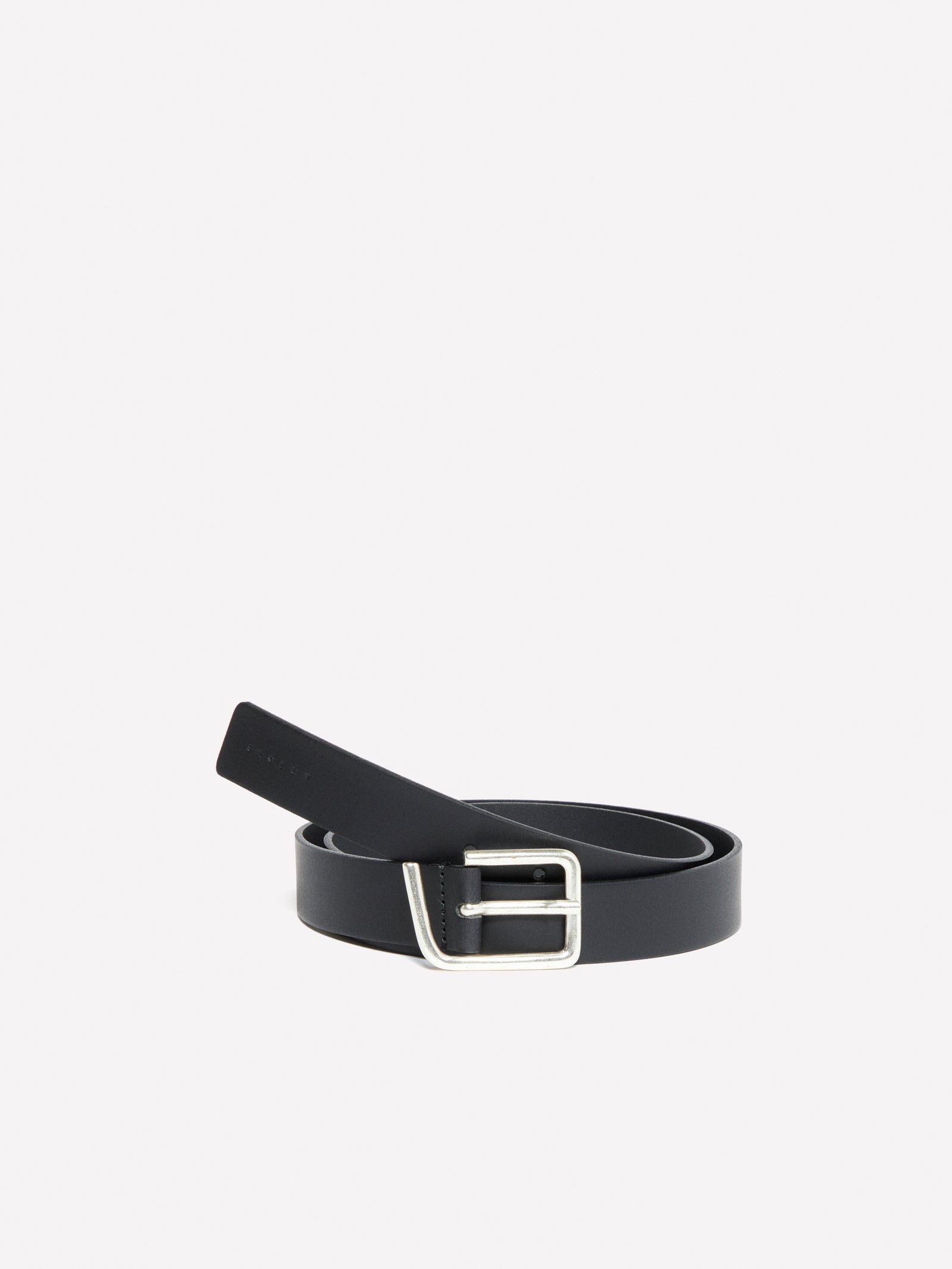 Cinturón con hebilla asimétrica da donna nero | Sisley Outlet