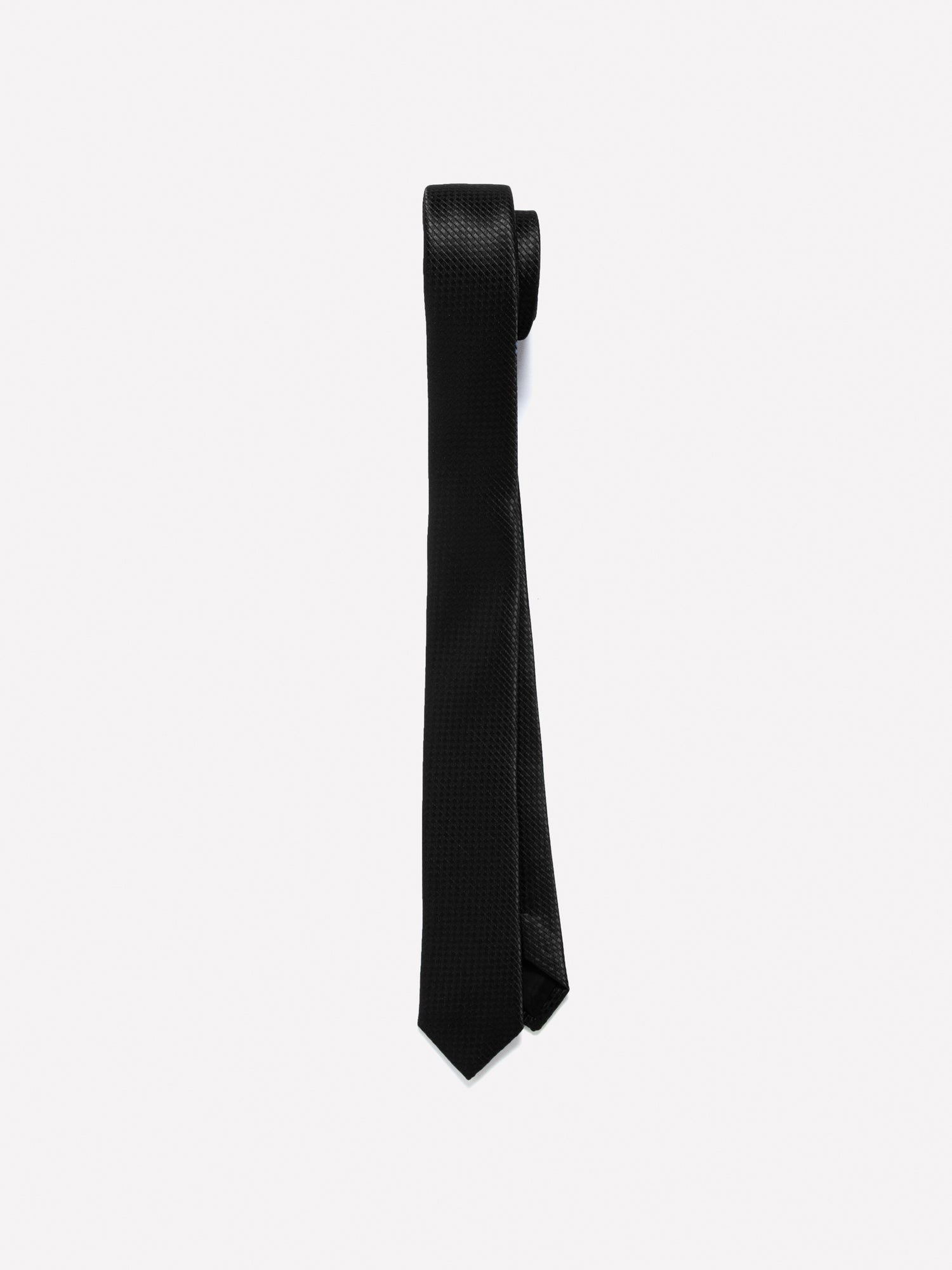 Cravatta jacquard da uomo nero | Sisley Outlet