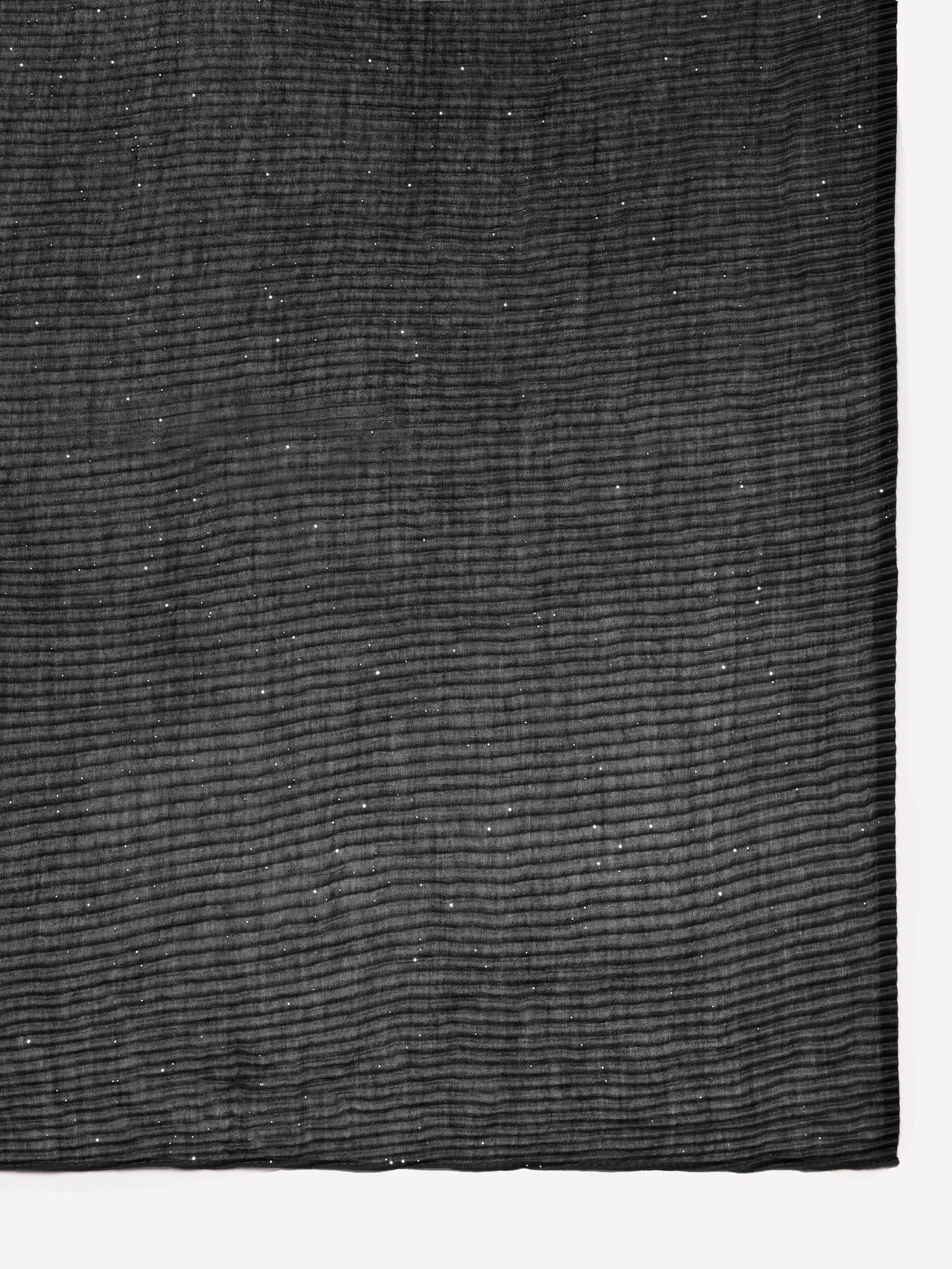 Sciarpa con plissé brillantinato da donna nero 2 | Sisley Outlet