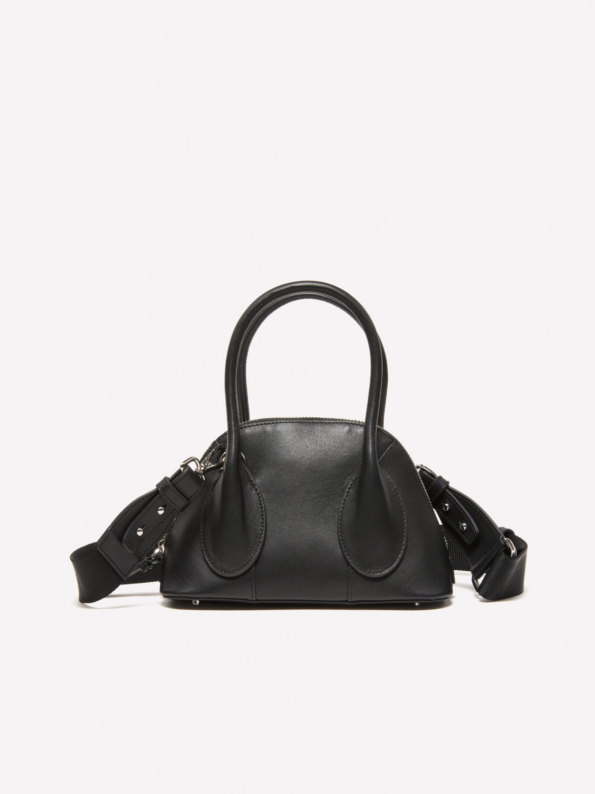 Bolso de piel con bandolera