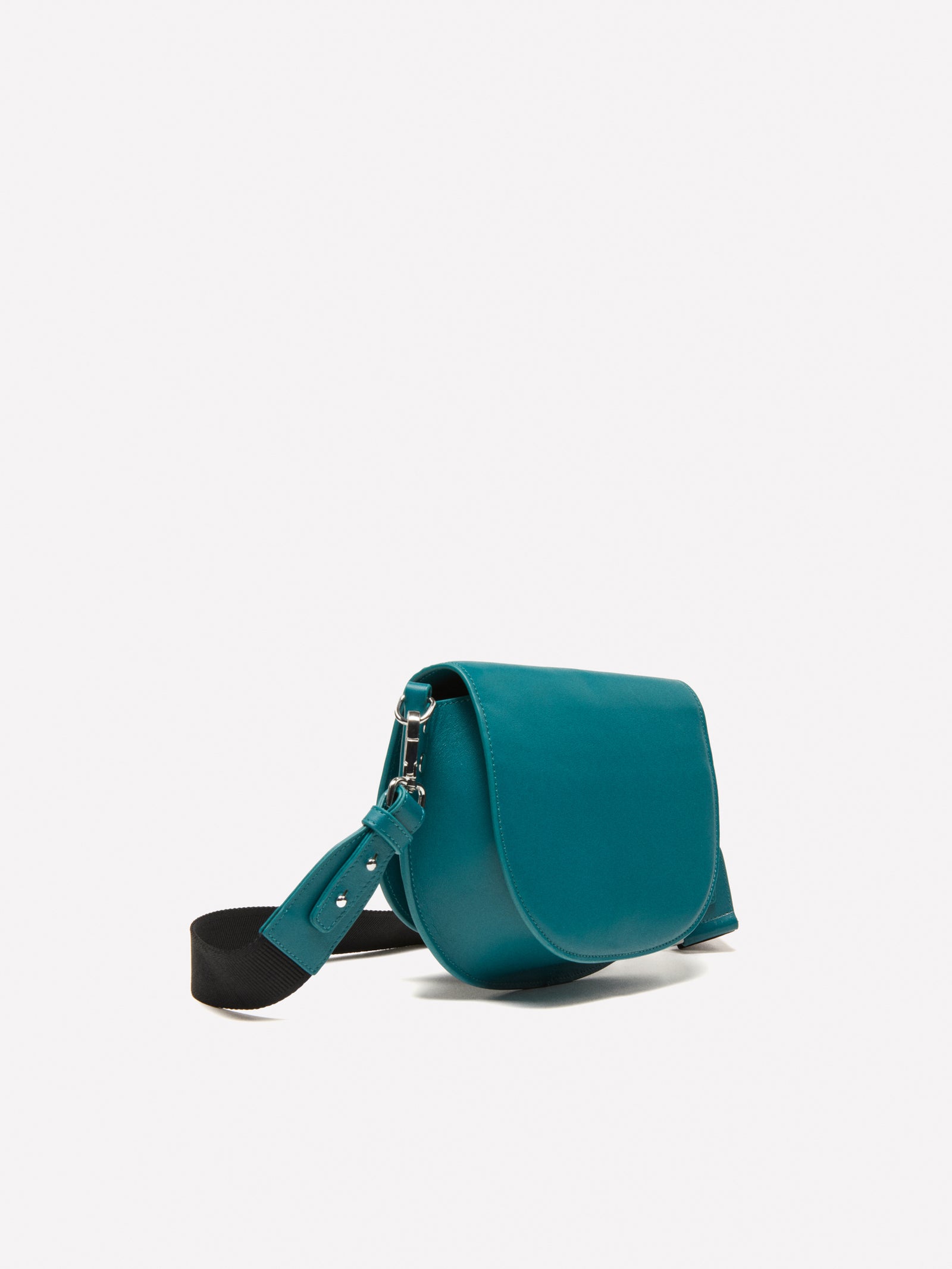 Tracolla in 100% pelle da donna verde ottanio 4 | Sisley Outlet