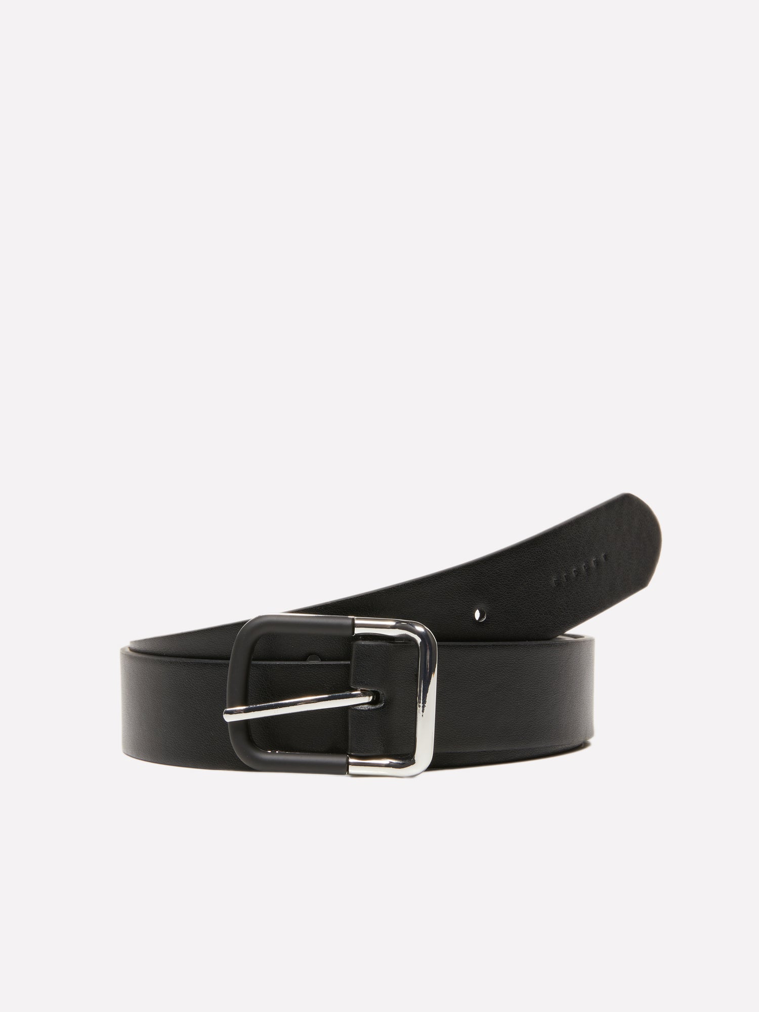 Cinturón con hebilla en contraste da donna nero | Sisley Outlet