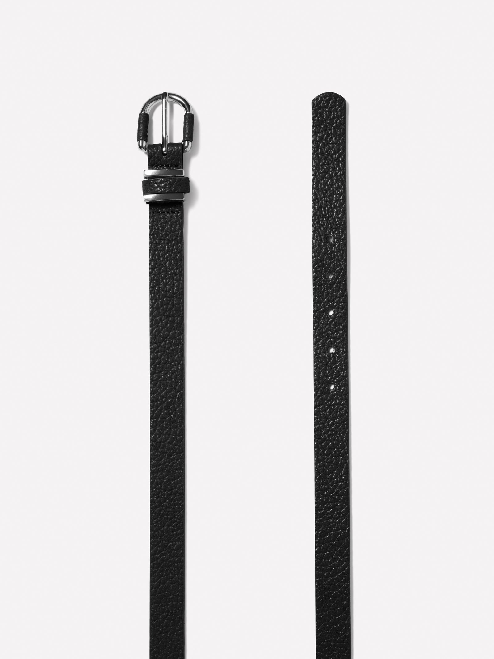 Cintura sottile texturizzata da donna nero 2 | Sisley Outlet