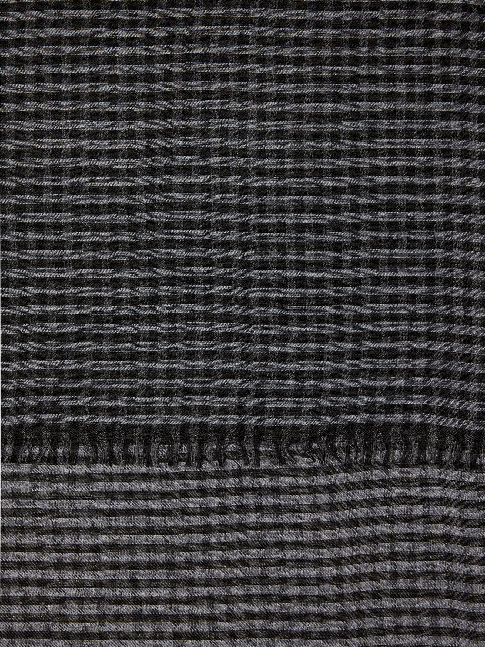 Sciarpa tinto filo sfrangiata da uomo grigio scuro 2 | Sisley Outlet
