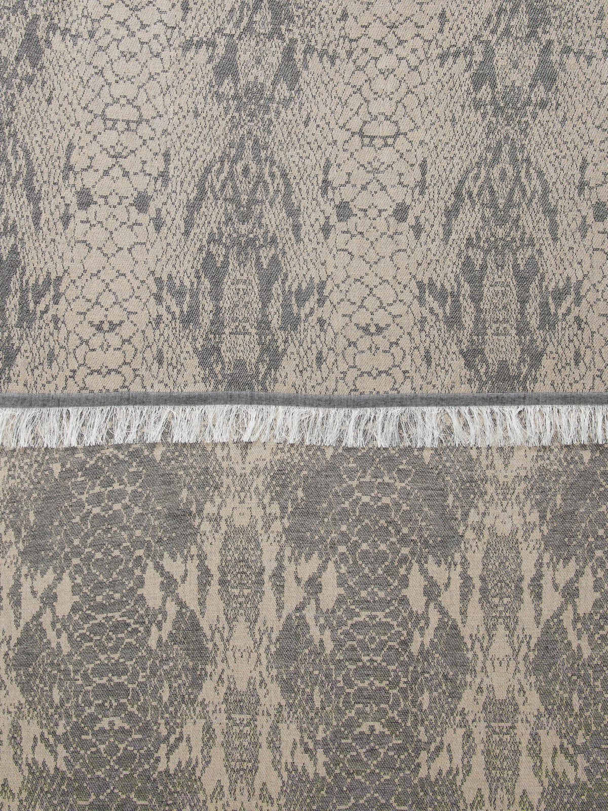 Sciarpa jacquard marrone