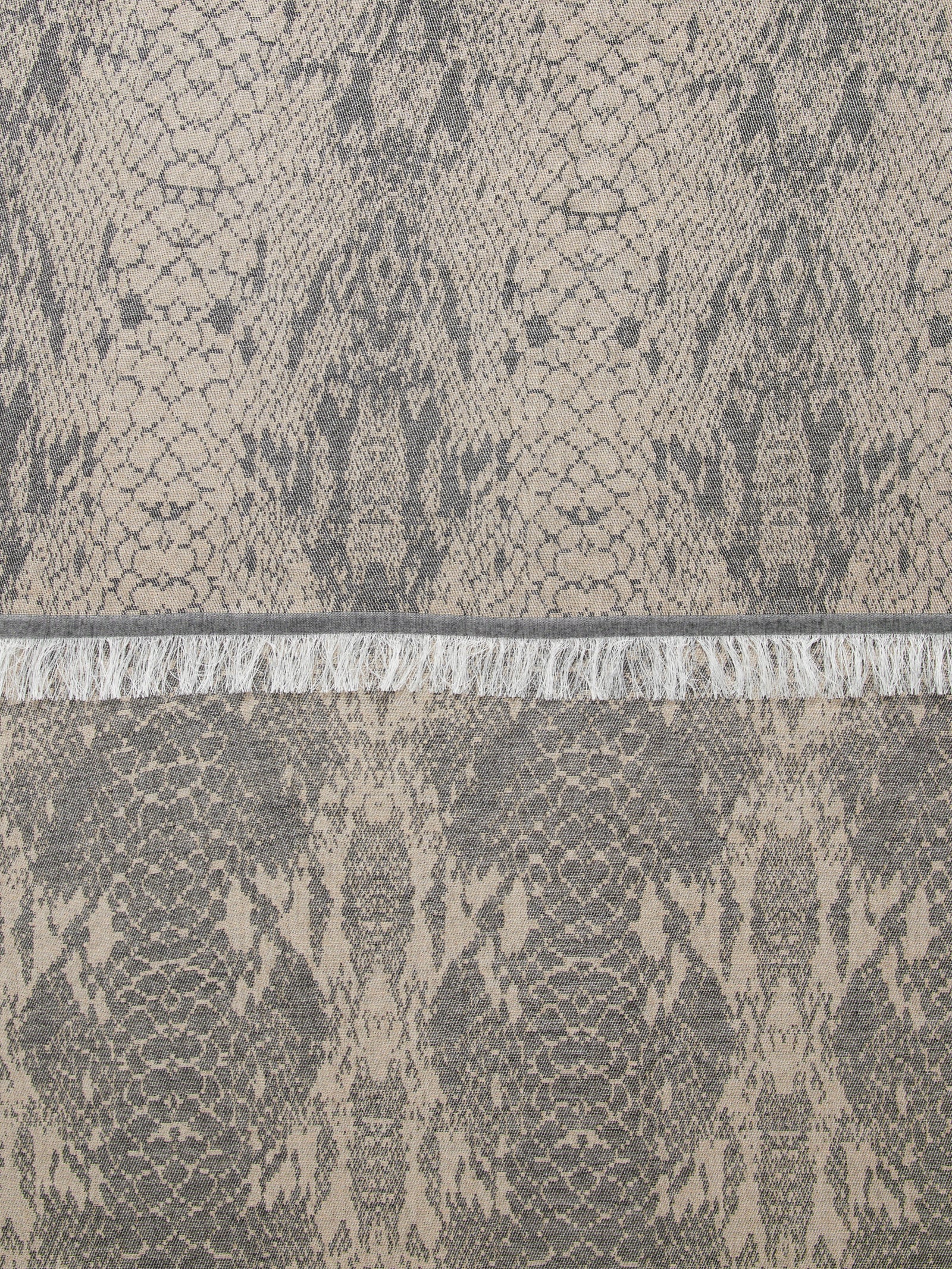 Sciarpa jacquard marrone da donna beige 2 | Sisley Outlet