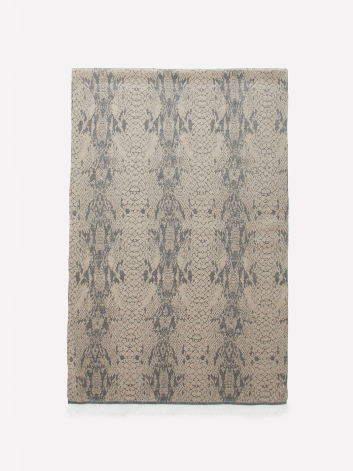 Sciarpa jacquard marrone