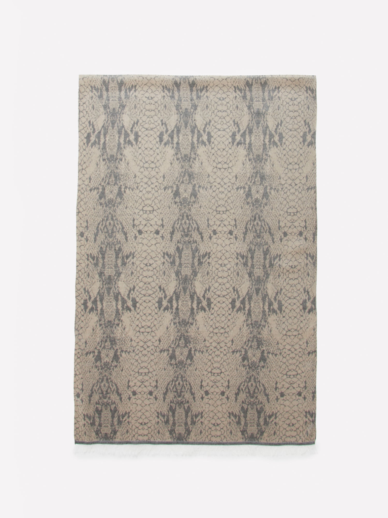 Sciarpa jacquard marrone da donna beige | Sisley Outlet