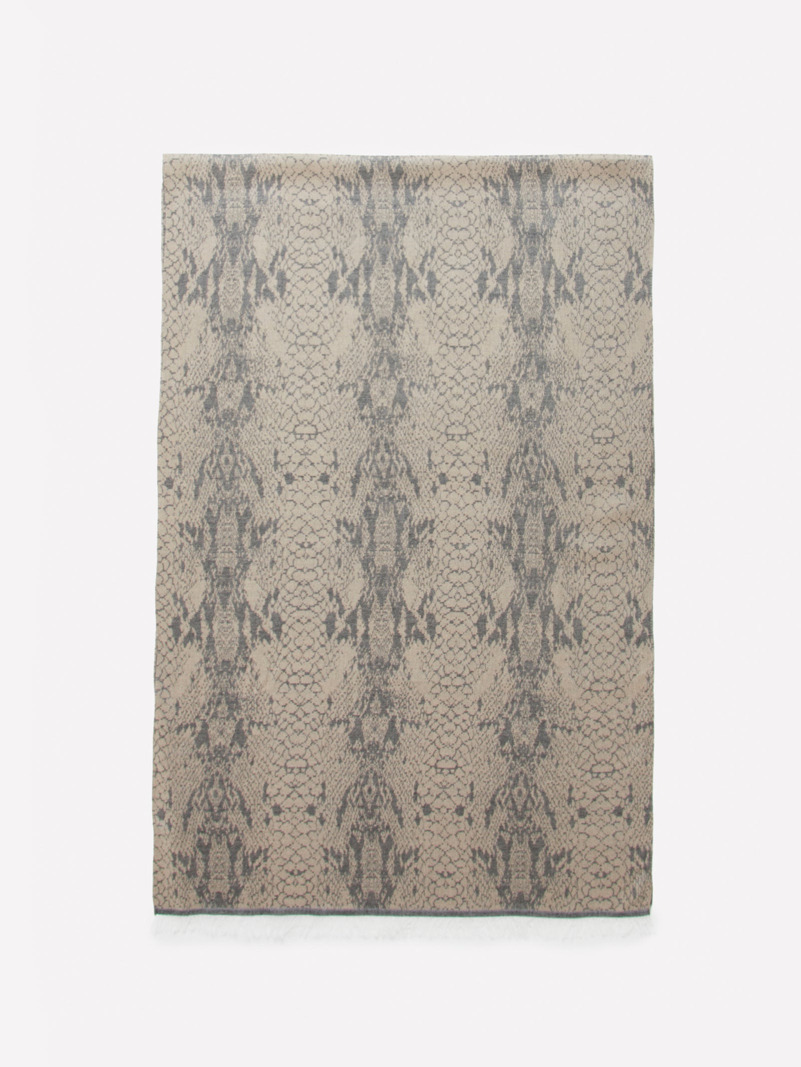 Sciarpa jacquard marrone da donna beige | Sisley Outlet