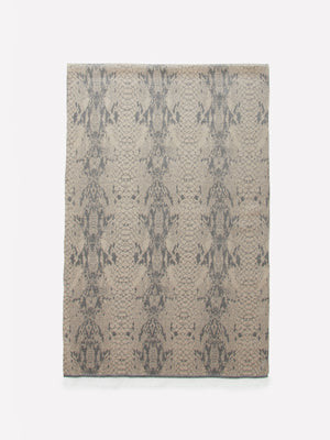Sciarpa jacquard marrone