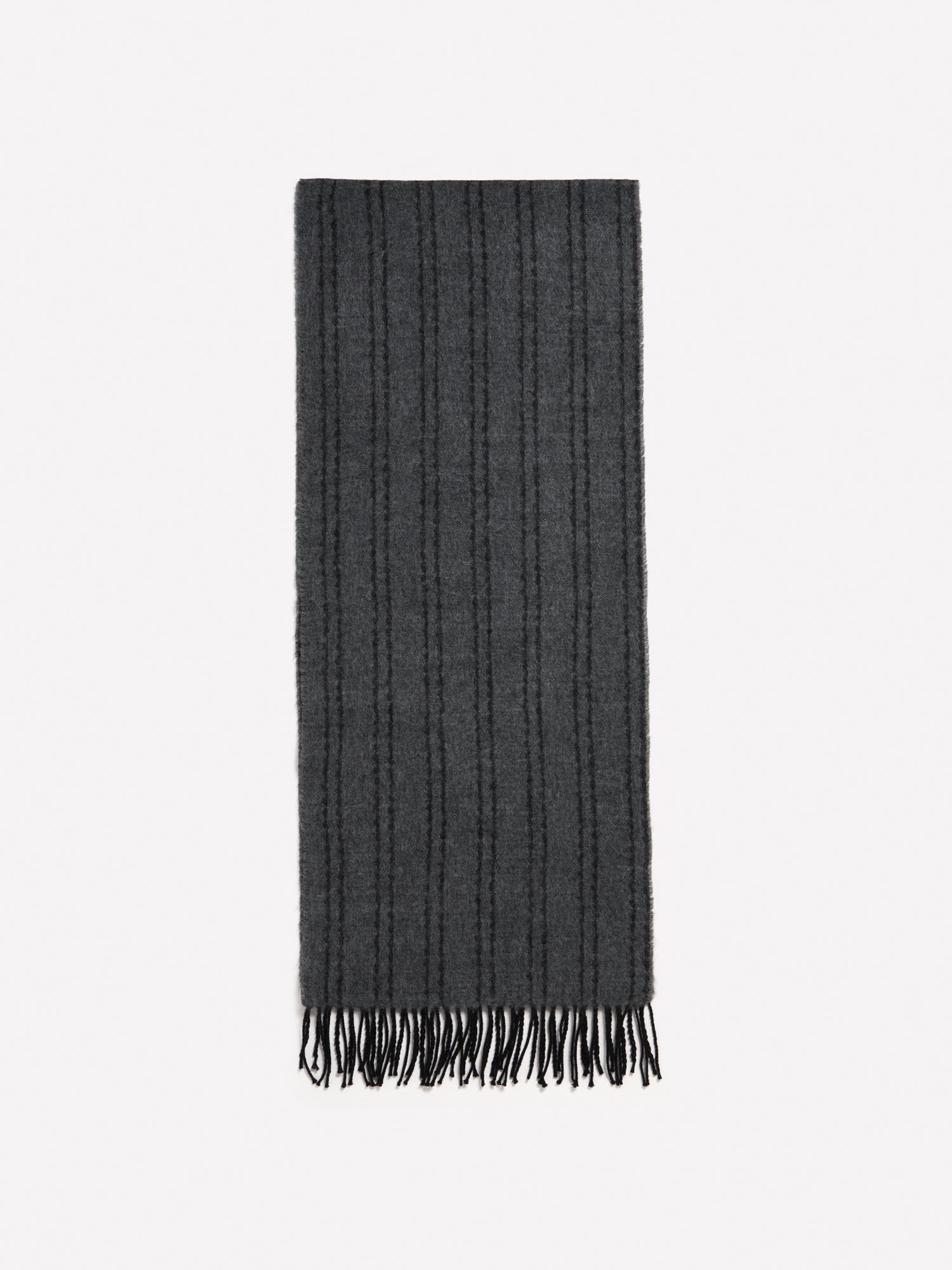 Sciarpa jacquard da donna grigio scuro | Sisley Outlet