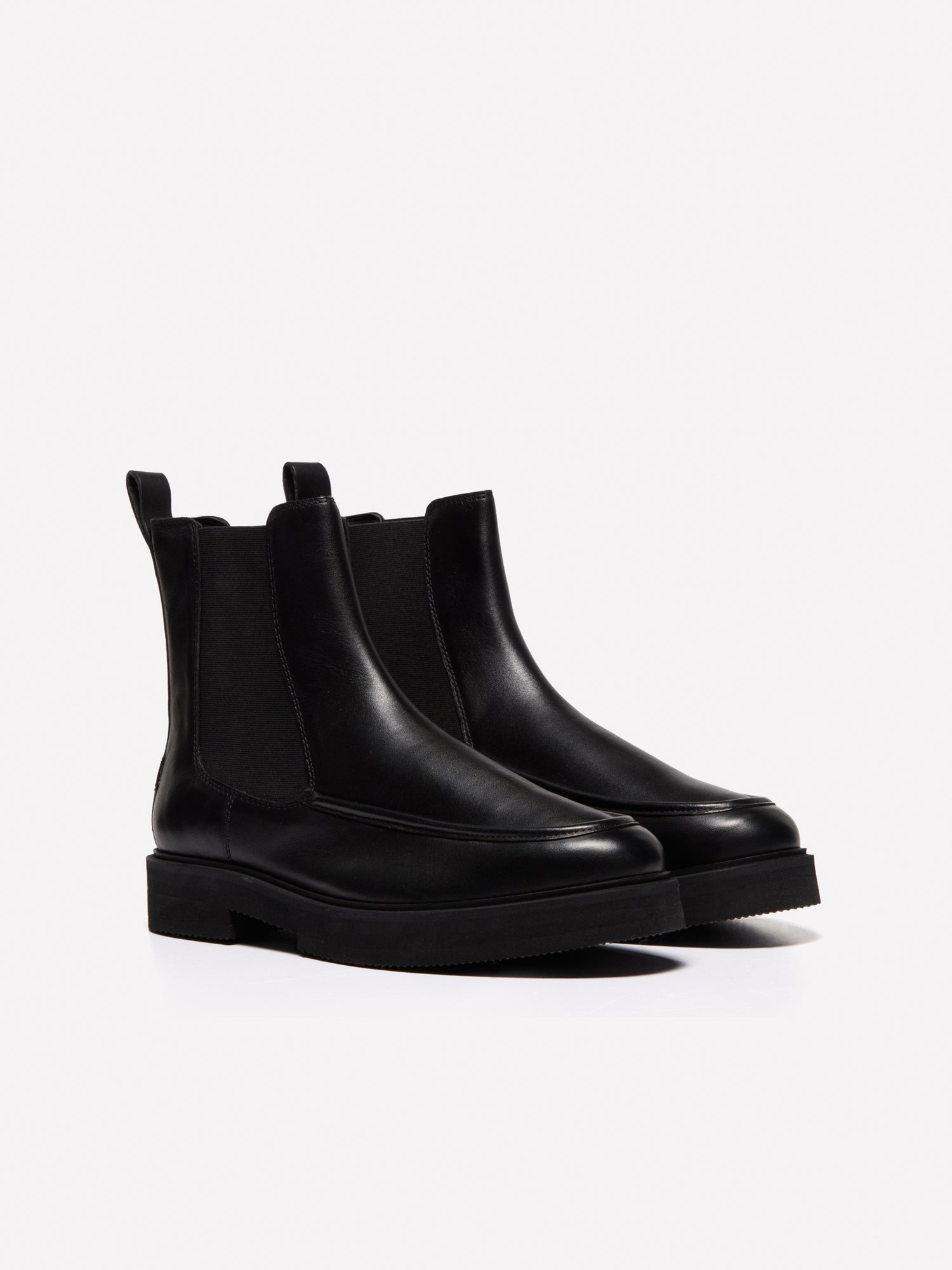 Stivaletti Chelsea in pelle da uomo nero | Sisley Outlet
