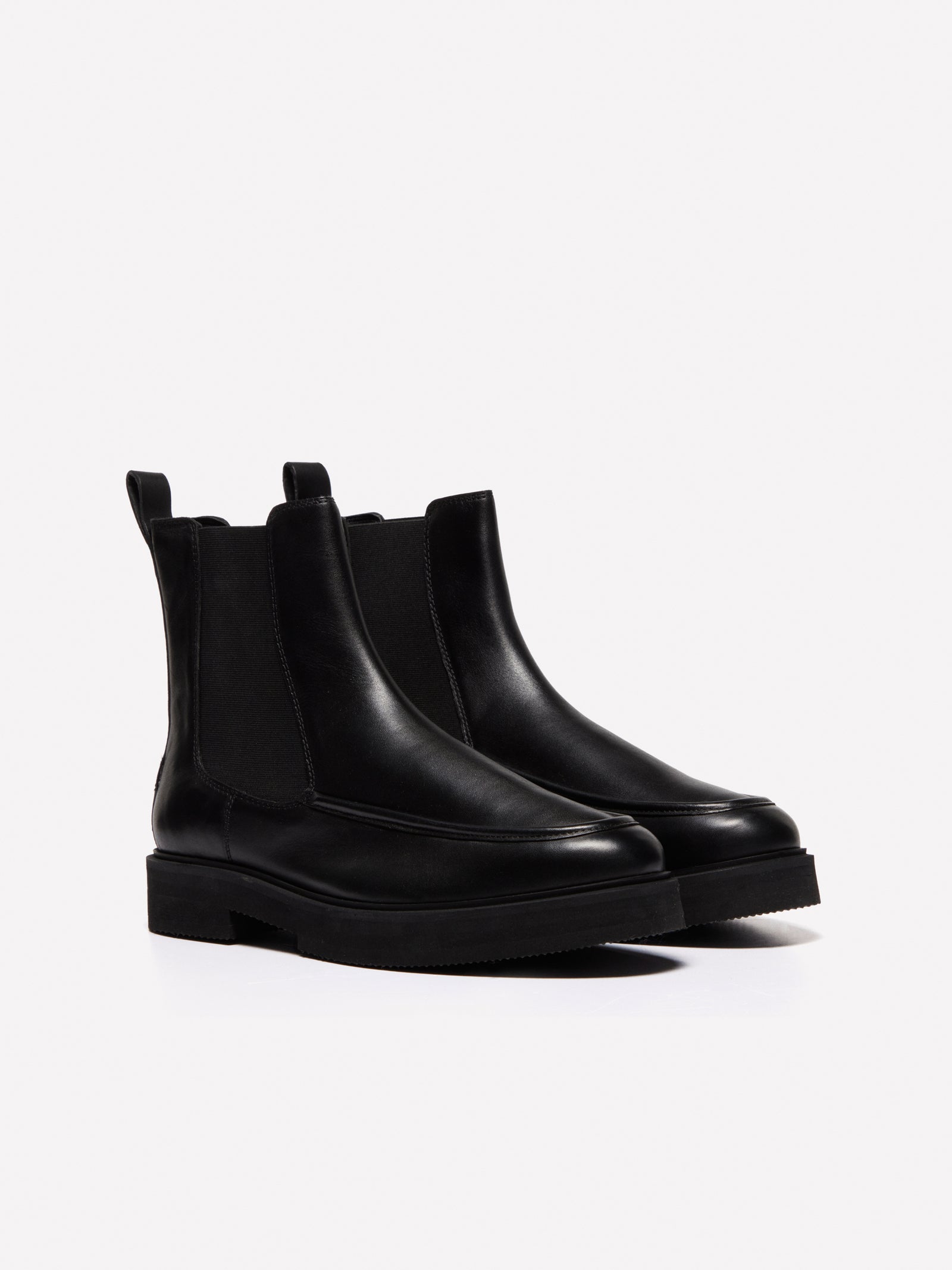 Stivaletti Chelsea in pelle da uomo nero | Sisley Outlet