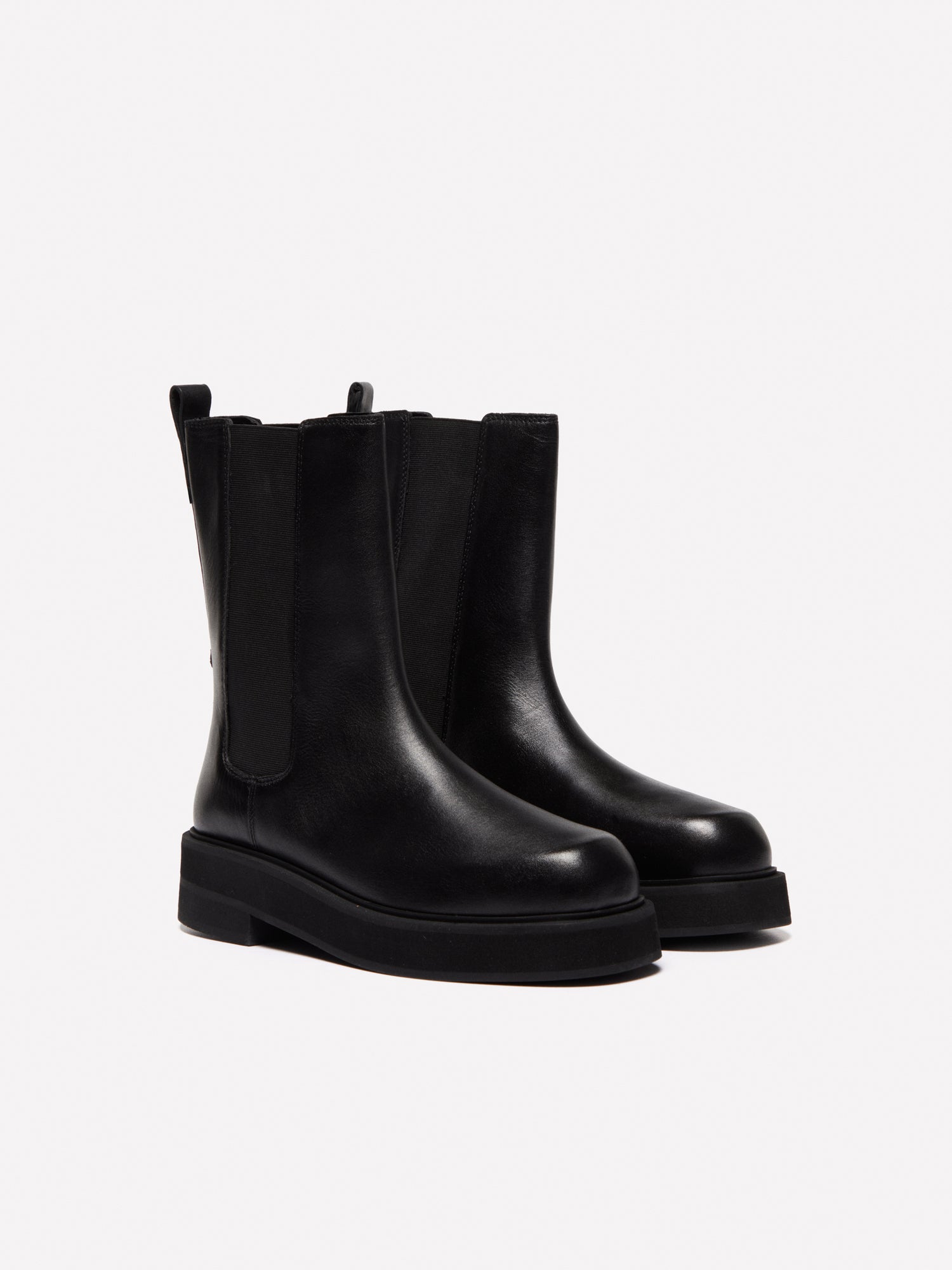 Stivaletti Chelsea in pelle da donna nero | Sisley Outlet