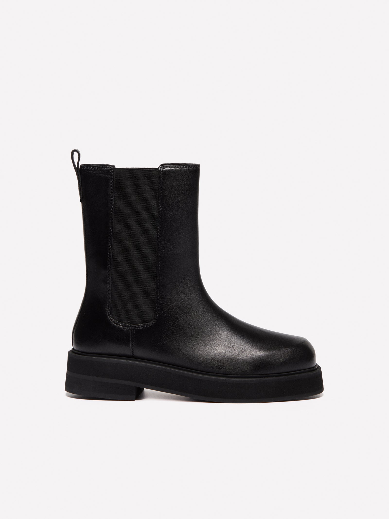 Botas Chelsea de cuero da donna nero 4 | Sisley Outlet