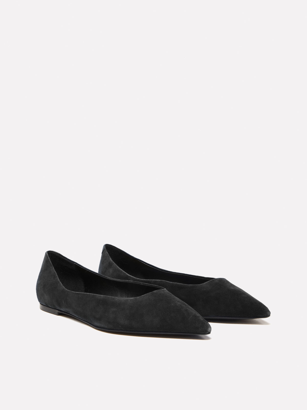 Ballerine in pelle scamosciata