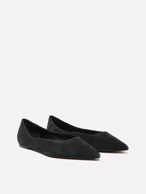 Ballerine in pelle scamosciata