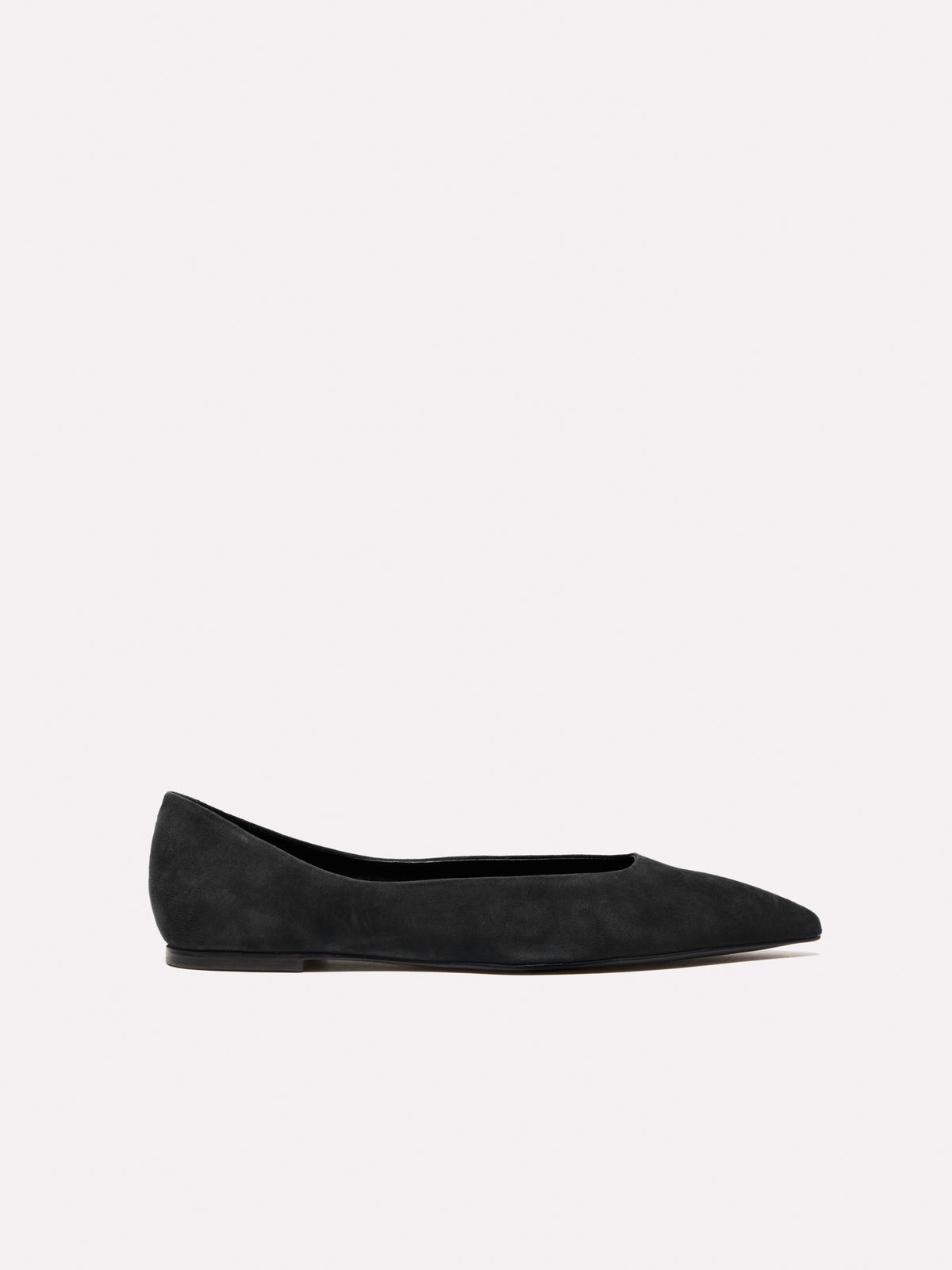 Ballerine in pelle scamosciata