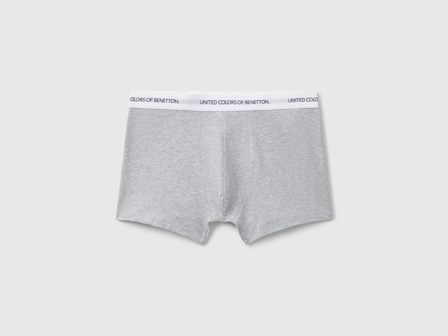 Boxer in cotone stretch da uomo grigio chiaro | Benetton Outlet