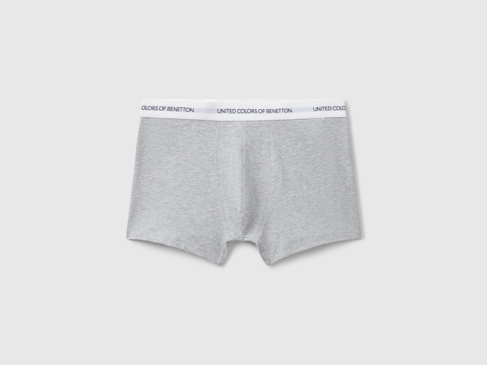 Boxer in cotone stretch da uomo grigio chiaro | Benetton Outlet