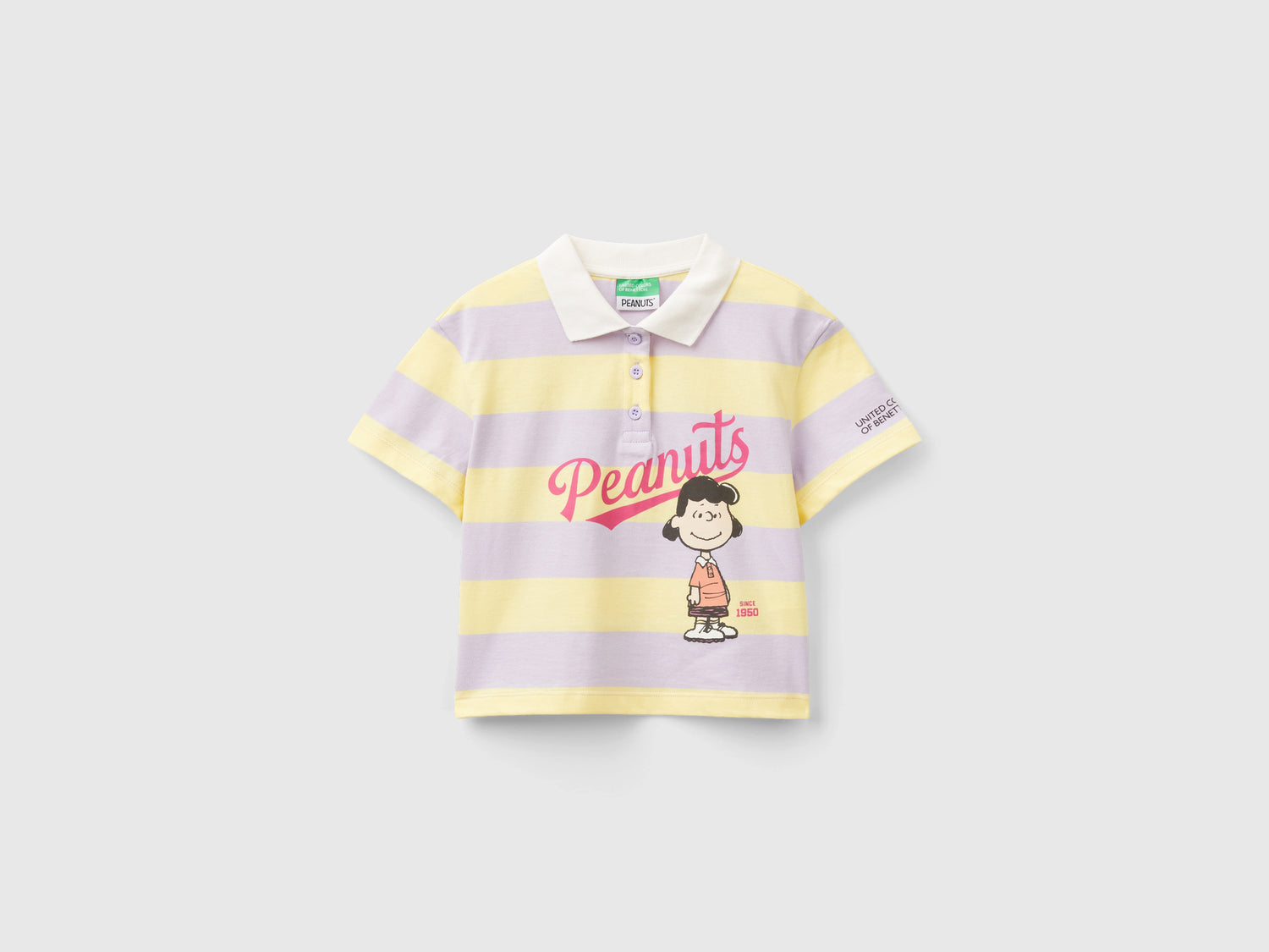 Polo a righe ©Peanuts da bambina multi-color | Benetton Outlet