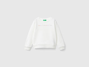 Felpa 100% cotone bio con logo
