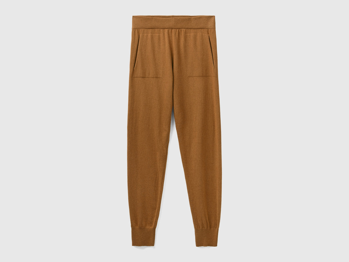 Pantaloni in misto cashmere